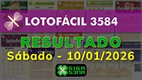 Resultado da Lotofácil 3584