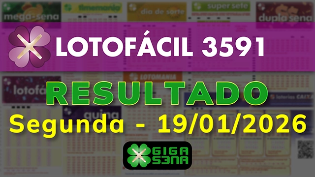 Resultado da Lotofácil 3591