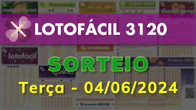 Sorteio da Lotofácil 3120