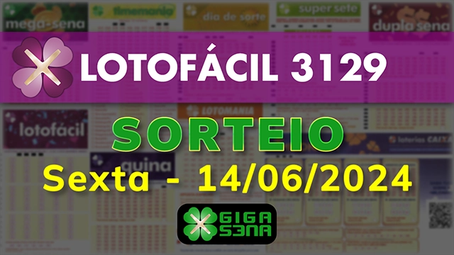 Sorteio da Lotofácil 3129