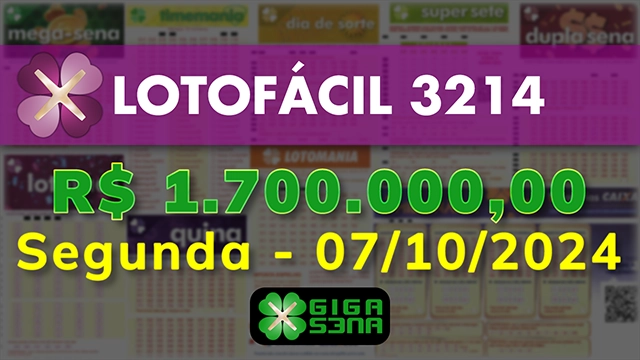 Sorteio da Lotofácil 3214