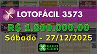 Sorteio da Lotofácil 3573