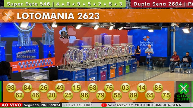 Resultado da Lotomania 2623