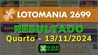 Resultado da Lotomania 2699