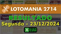 Resultado da Lotomania 2714