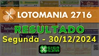 Resultado da Lotomania 2716