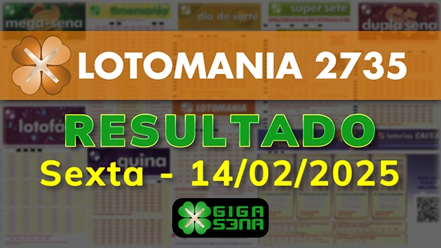 Resultado da Lotomania 2735