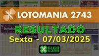 Resultado da Lotomania 2743