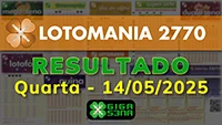 Resultado da Lotomania 2770