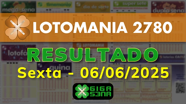 Resultado da Lotomania 2780