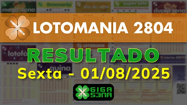 Resultado da Lotomania 2804