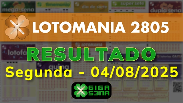 Resultado da Lotomania 2805