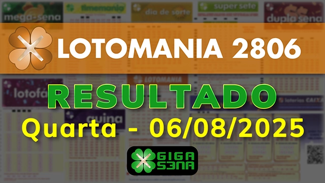 Resultado da Lotomania 2806