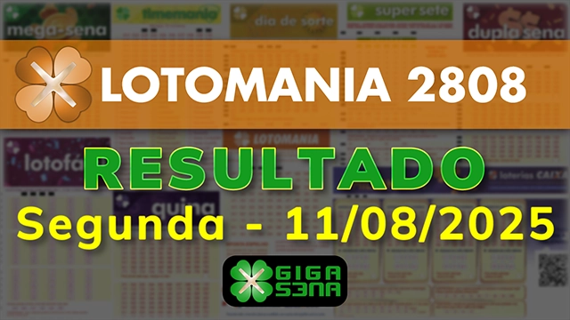 Resultado da Lotomania 2808