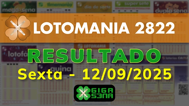Resultado da Lotomania 2822
