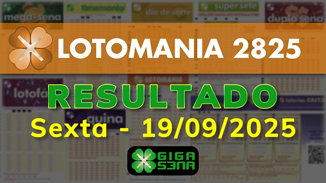 Resultado da Lotomania 2825