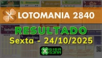 Resultado da Lotomania 2840