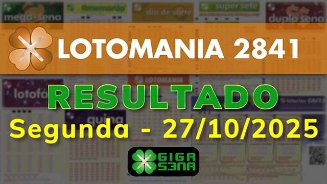 Resultado da Lotomania 2841