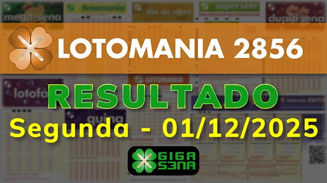 Resultado da Lotomania 2856