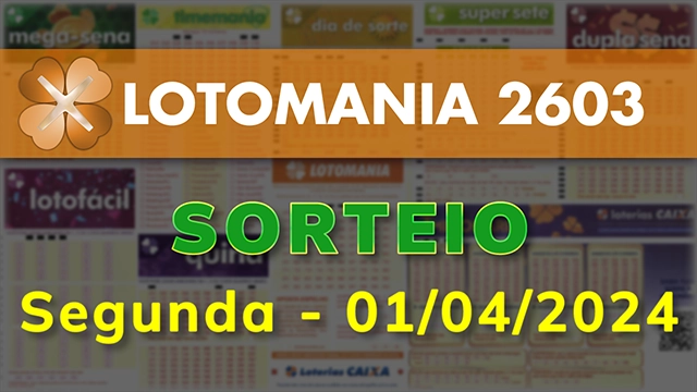 Sorteio da Lotomania 2603