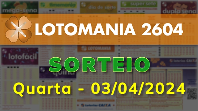 Sorteio da Lotomania 2604