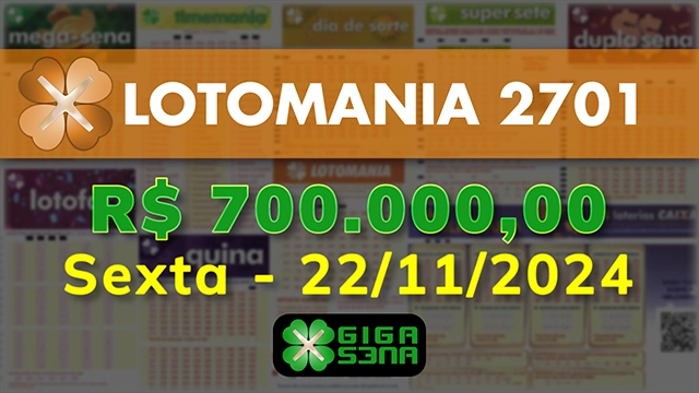 Sorteio da Lotomania 2701