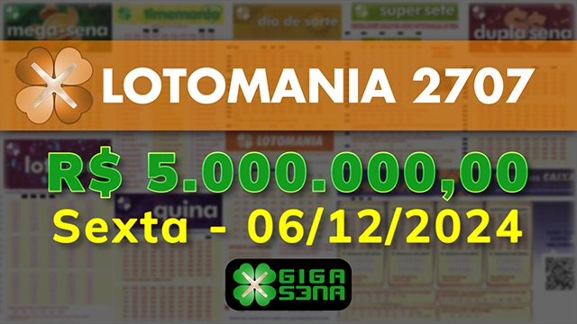 Sorteio da Lotomania 2707