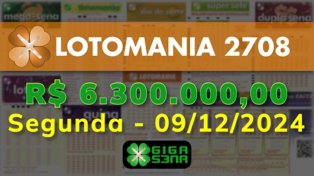 Sorteio da Lotomania 2708