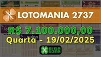 Sorteio da Lotomania 2737