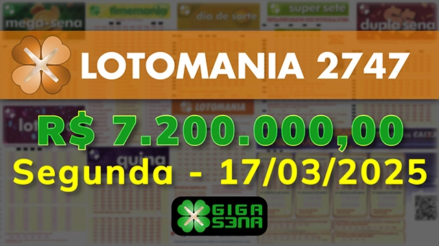 Sorteio da Lotomania 2747
