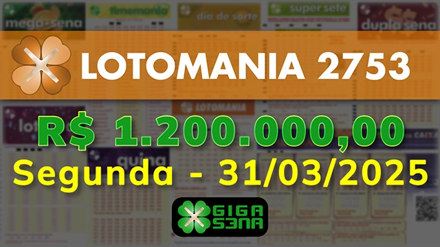 Sorteio da Lotomania 2753