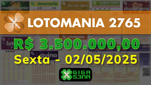 Sorteio da Lotomania 2765