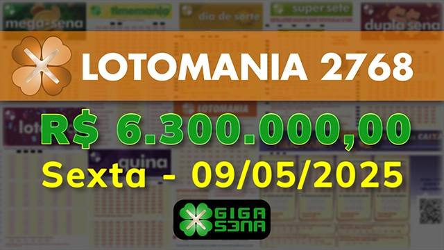 Sorteio da Lotomania 2768