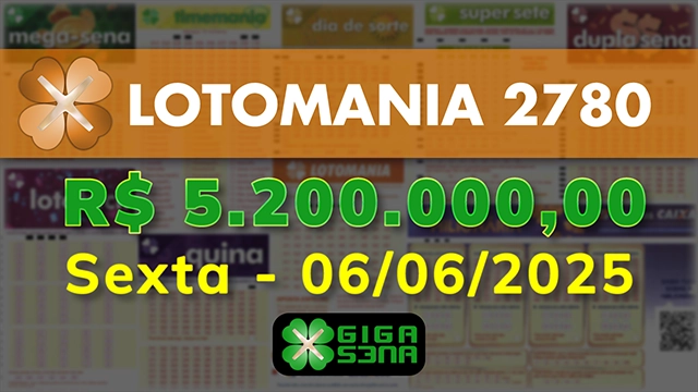 Sorteio da Lotomania 2780