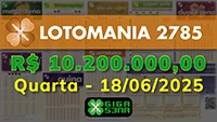 Sorteio da Lotomania 2785