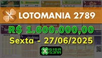 Sorteio da Lotomania 2789