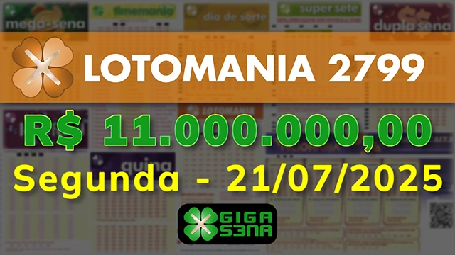 Sorteio da Lotomania 2799