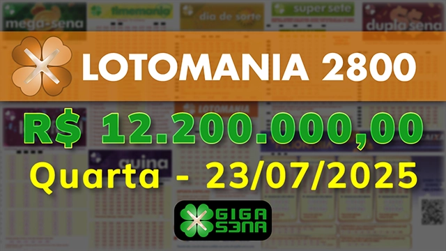 Sorteio da Lotomania 2800