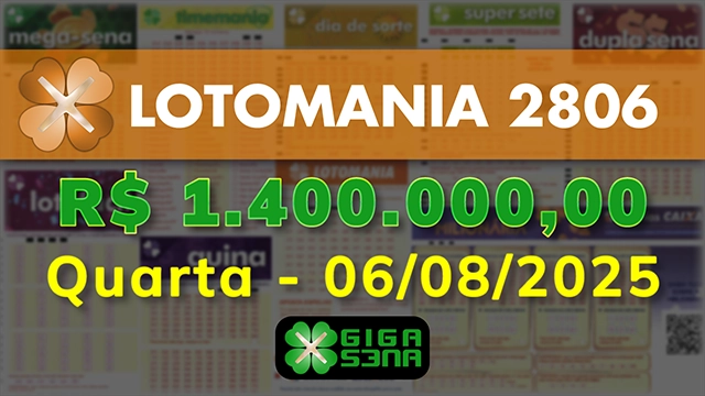 Sorteio da Lotomania 2806