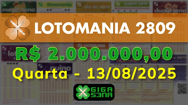 Sorteio da Lotomania 2809