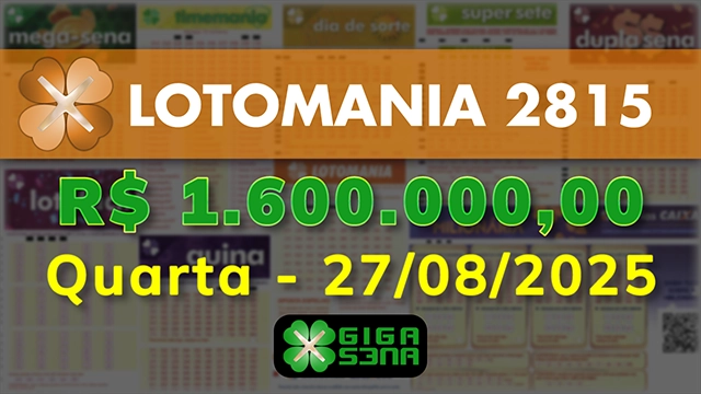 Sorteio da Lotomania 2815
