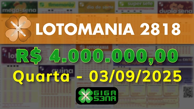 Sorteio da Lotomania 2818