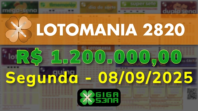 Sorteio da Lotomania 2820