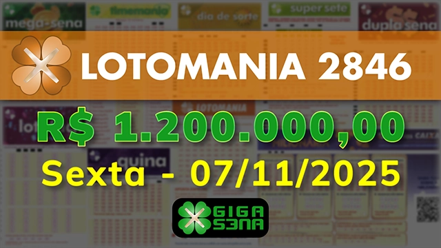 Sorteio da Lotomania 2846