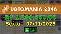 Sorteio da Lotomania 2846