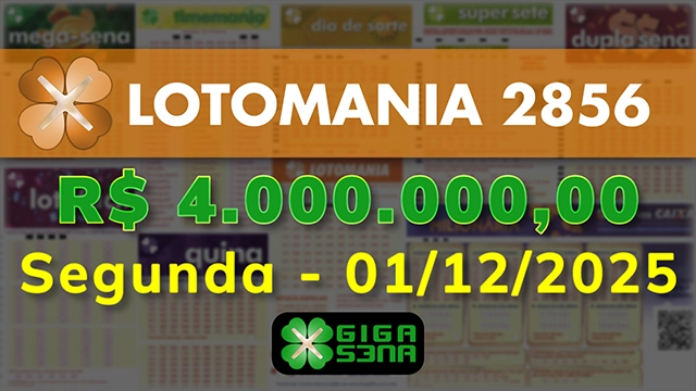 Sorteio da Lotomania 2856