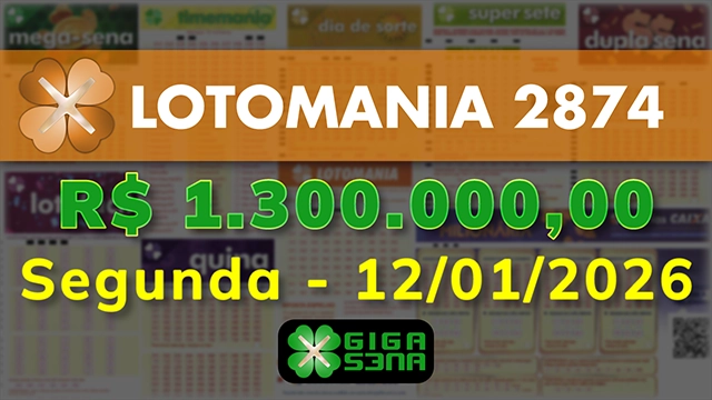Sorteio da Lotomania 2874