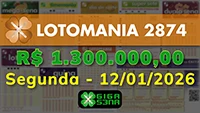 Sorteio da Lotomania 2874