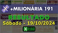 Resultado da +Milionária 191