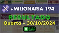 Resultado da +Milionária 194